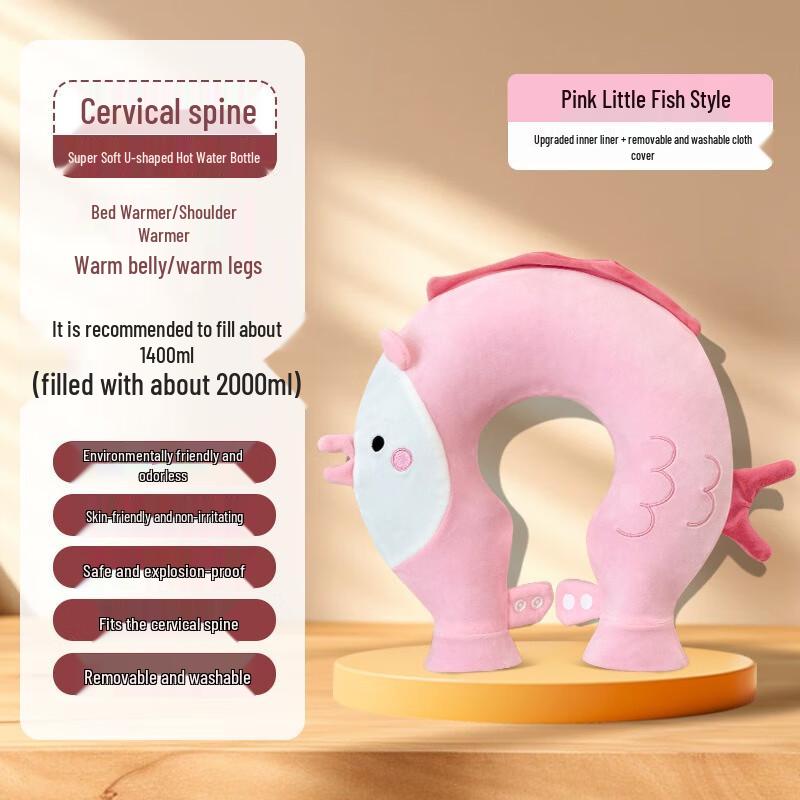 Fumede U-Shaped Neck and Shoulder Hot Water Bottle