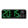 Modern Minimalist Led Desk Clock With Temperature Calendar And Alarm For Home Office Decor