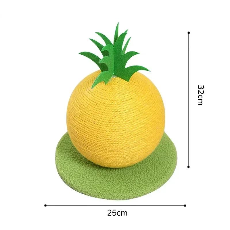 Pineapple and Orange Cat Grabbing Ball Toy Cat Climbing Frame Grinding Claw Toy Cat Grabber Pet Furniture Supplies