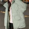 Women's Fashion Casual Fall Winter Solid Color Print Long Sleeve Jackets & Coats Down Coats