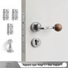 Bureau White Travertine Magnetic Silent Door Handle for Modern Luxury Bedrooms