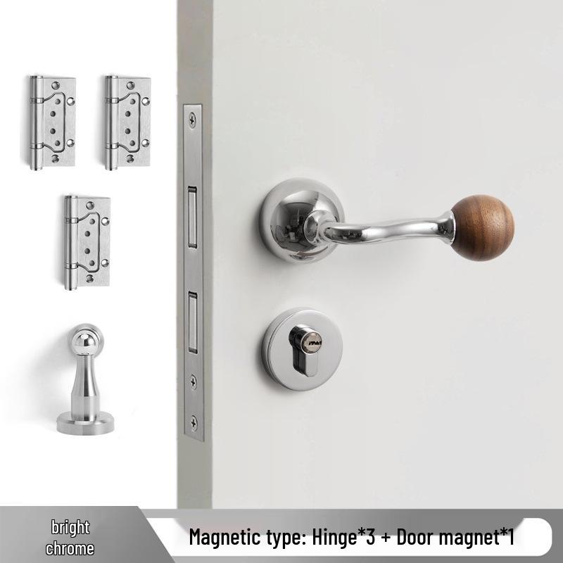 Bureau White Travertine Magnetic Silent Door Handle for Modern Luxury Bedrooms
