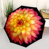 1pc Flower Print Automatic Open/close Folding Umbrella, Compact Portable Travel Umbrella, Perfect Birthday/Christmas, Cute Umbrella, Durable
