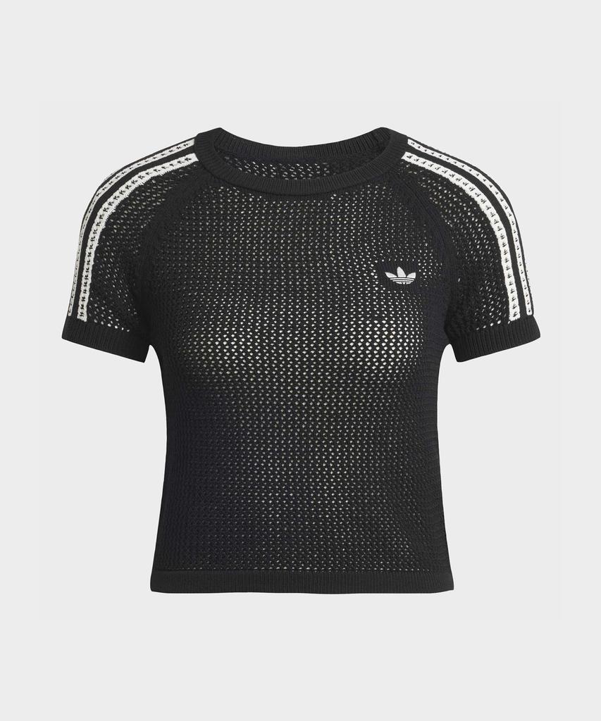 adidas Knit Crochet Cali T-Shirt - Black / Kc6481