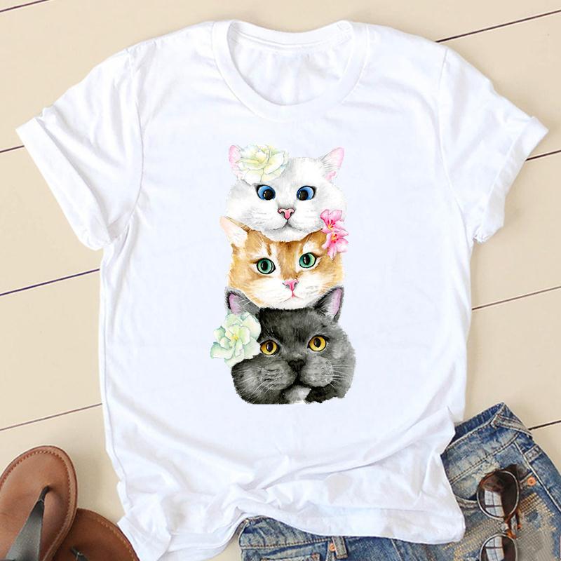 GMXIA женские модные повседневные летние весенние однотонные футболки с круглым вырезом — фото 24