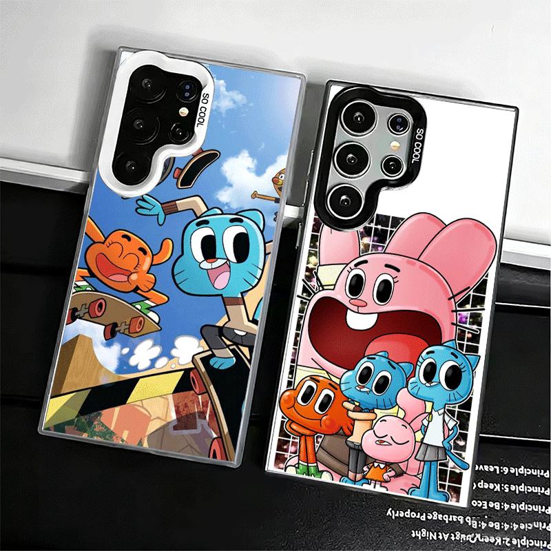 A-Amazing World G-Gumball Soft Phone Case for Samsung Galaxy S24 S25 FE S26 Edge S23 Ultra S22 Plus S21 + Shockproof Cover Back