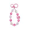 Fresh Candy Love Heart Phone Lanyard & Hand-Painted Case Decoration Beaded Keychain