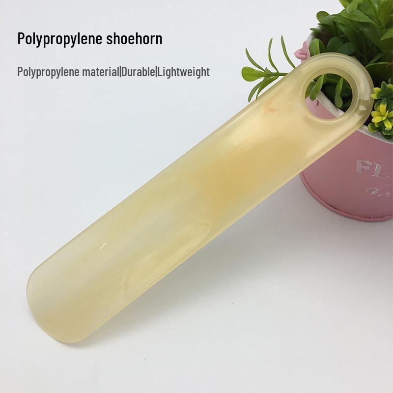 Durable Translucent Plastic Shoehorn - Compact and Practical Design