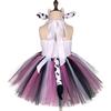 Kids Animal Ears Headband Tie Tail Tutu Dress Set Cosplay Halloween Costume Birthday Party Gift Hair Band Christmas Prop