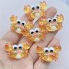 10 Sparkling Resin Cartoon Marine Animal Decorative Beads for Weddings, DIY, and Jewelry, Suitable for DIY Phone Cases, Home Dec