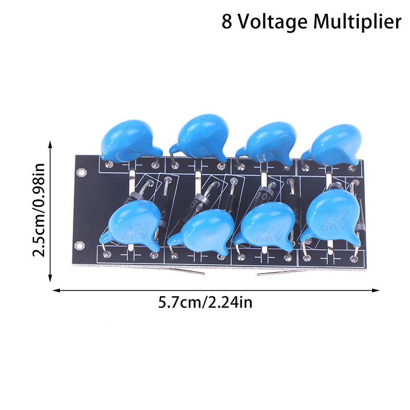 

Плата помножувача напруги 2/6/8 Високочастотна високовольтна випрямляльна схема для імпульсного генератора постійної напруги електростатичного поля 2.5*5.7cm