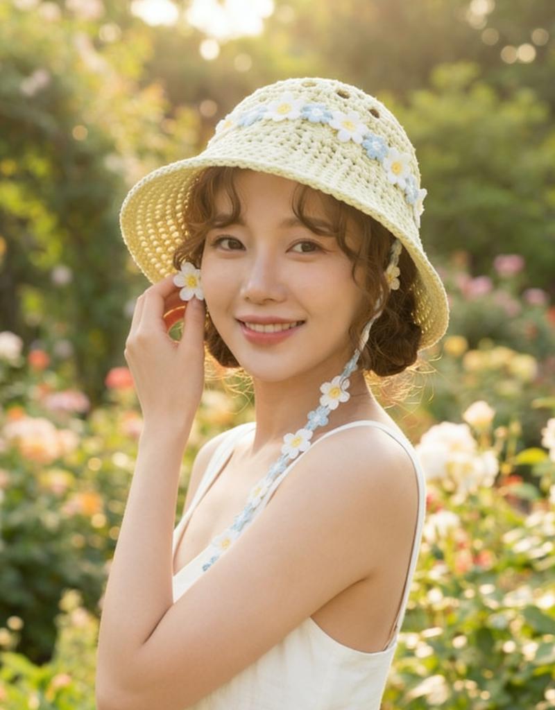 Straw hat women's summer new big-brimmed sun hat lace lace sunscreen seaside vacation hat breathable face