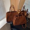 Retro Large-capacity Portable Tote Bag Women's New High-end Casual Shoulder Messenger Bag Commuter Bag
