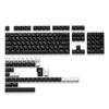 XVX "Minimalist Black" Keyboard Keycaps: Japanese, Korean, and Russian Engraved Opaque Black/White PBT.