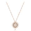 ELLE Jewelry 14K Flower Point Cubic Necklace EL14NN026