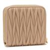 Bifold Wallet Matelasse Mini Wallet Beige MIU MIU 5ML522 2FPP F0036 [Miu Miu] Women's [Item]