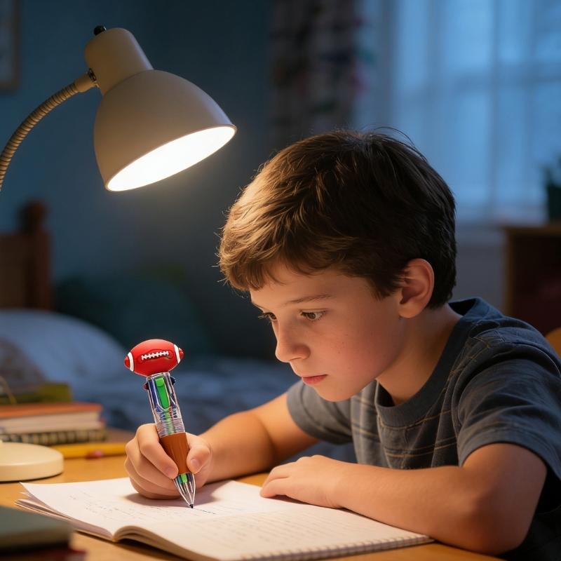 10/20/30Pcs 4-Color Cartoon Sports Ball Design Ballpoint Pen Set Classroom Prize For Students And Office Use