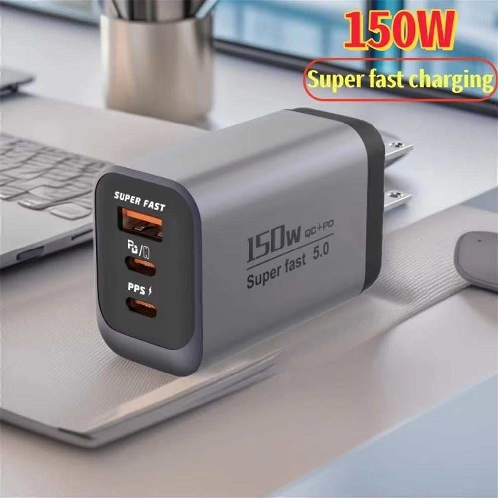 USB A+C Phone Charger Adapter Multi Ports Quick Charge Adapter for Huawei/Xiaomi/Samsung