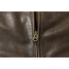 Chinese Size 1940 Style Men Leather Jacket Uncoated Cracked Goatskin Leather Soft Slim Spring Autumn