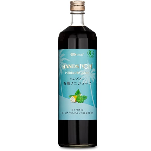 NaTruly Organic Noni Juice, 3-Month Aged, 900ml Bottle, 100% Organic Noni Juice, Pesticide-Free, No Additives, Organic JAS Certified, Cook Islands