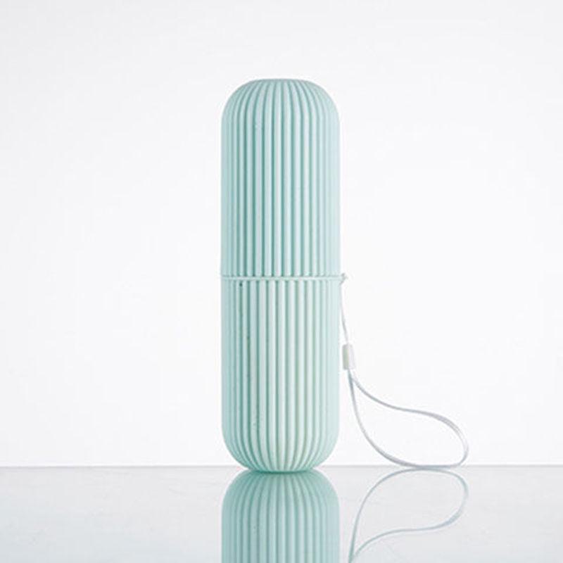 

Портативный набор для хранения зубных щеток и зубной пасты с дорожным стаканом зелёный