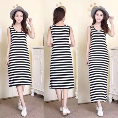 Backless Sleeveless Tank Top Dress Women Slim Midi Long Bodycon Dresses