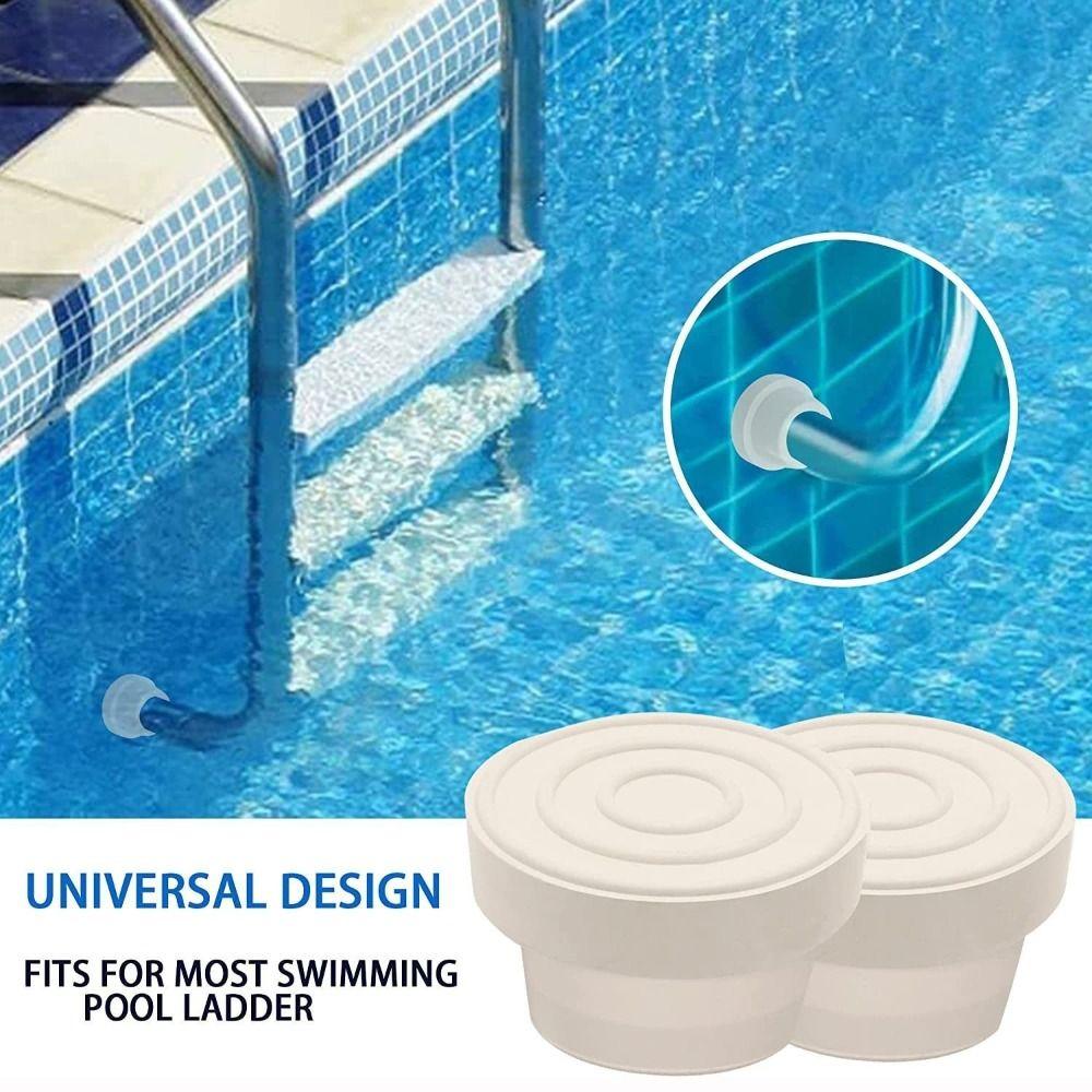 Rubber Pool Ladder Bumpers White Ladder Foot Covers New Inground Pool Accessories