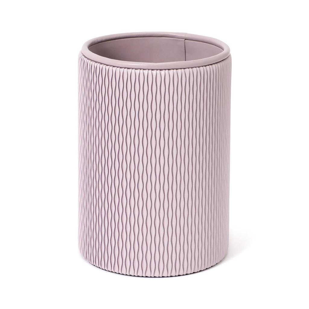 Francfranc Wave Dustbin, Medium, Purple, Stylish, Perfect for New Homes and Moving