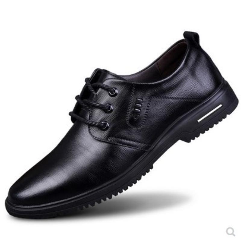 Work Shoes Breathable Casual Leather Shoes 2024 Hot Sales Business Formal Single Shoes Soft Bottom Non-slip Sneakers for Men