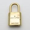 Used LOUIS VUITTON Cadena Key set No.317 metal gold padlock