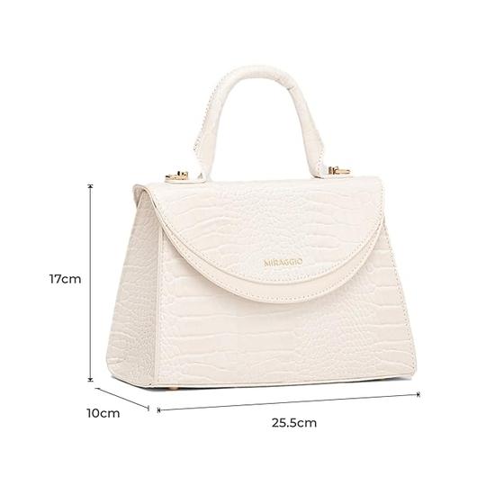 Miraggio Barbara Handtasche für Damen mit Sling-/Crossbody-Gurt