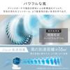 Iris Ohyama Circulator Mini Fan, 8 Tatami Mats, Left and Right Swing, Quiet, 3 Levels of Air Volume Adjustment, Powerful, Downward Air Blower, Compact