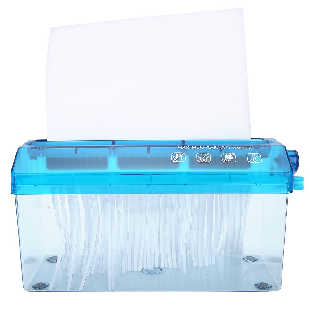 Hand Shredder MINI Desktop Manual Office Supplies Protection Confidential Machine