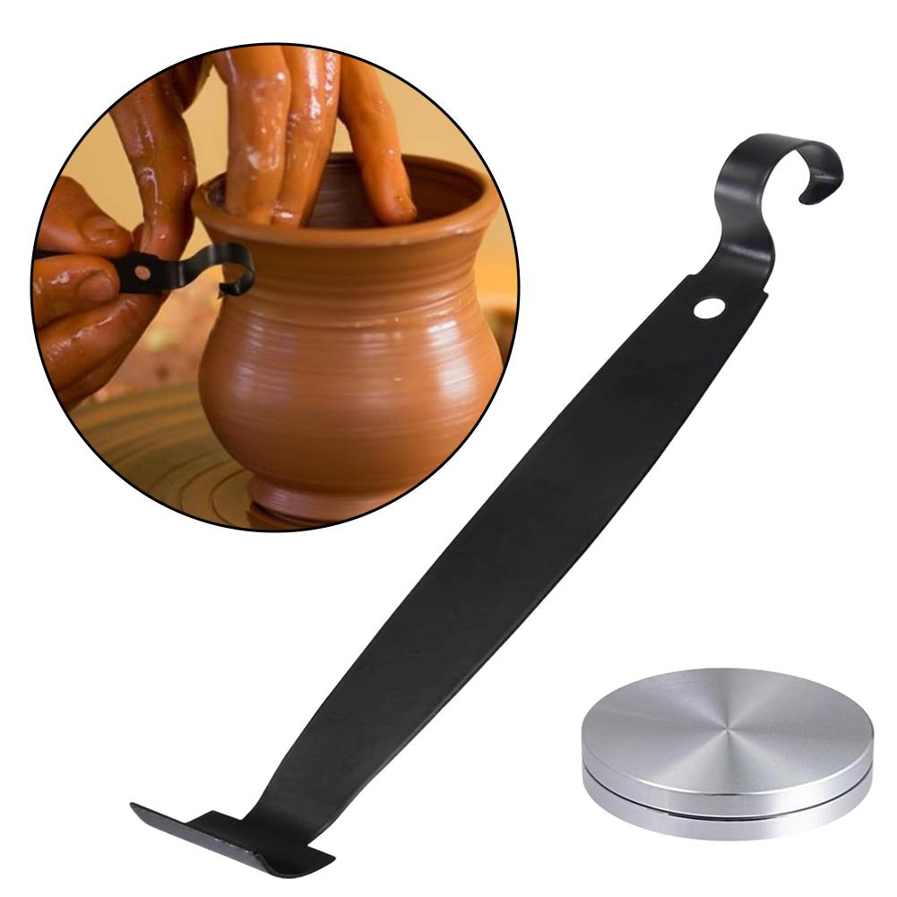 Dual-Head Pottery Tools Set Pottery Trimming Tool Professional Clay Modeling Tool Iron Sculpture Tool Clay Carving Pottery DIY