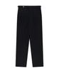 BELLIEF Essential Wool Flannel Adjust Relaxed Trouser (Dark Navy)