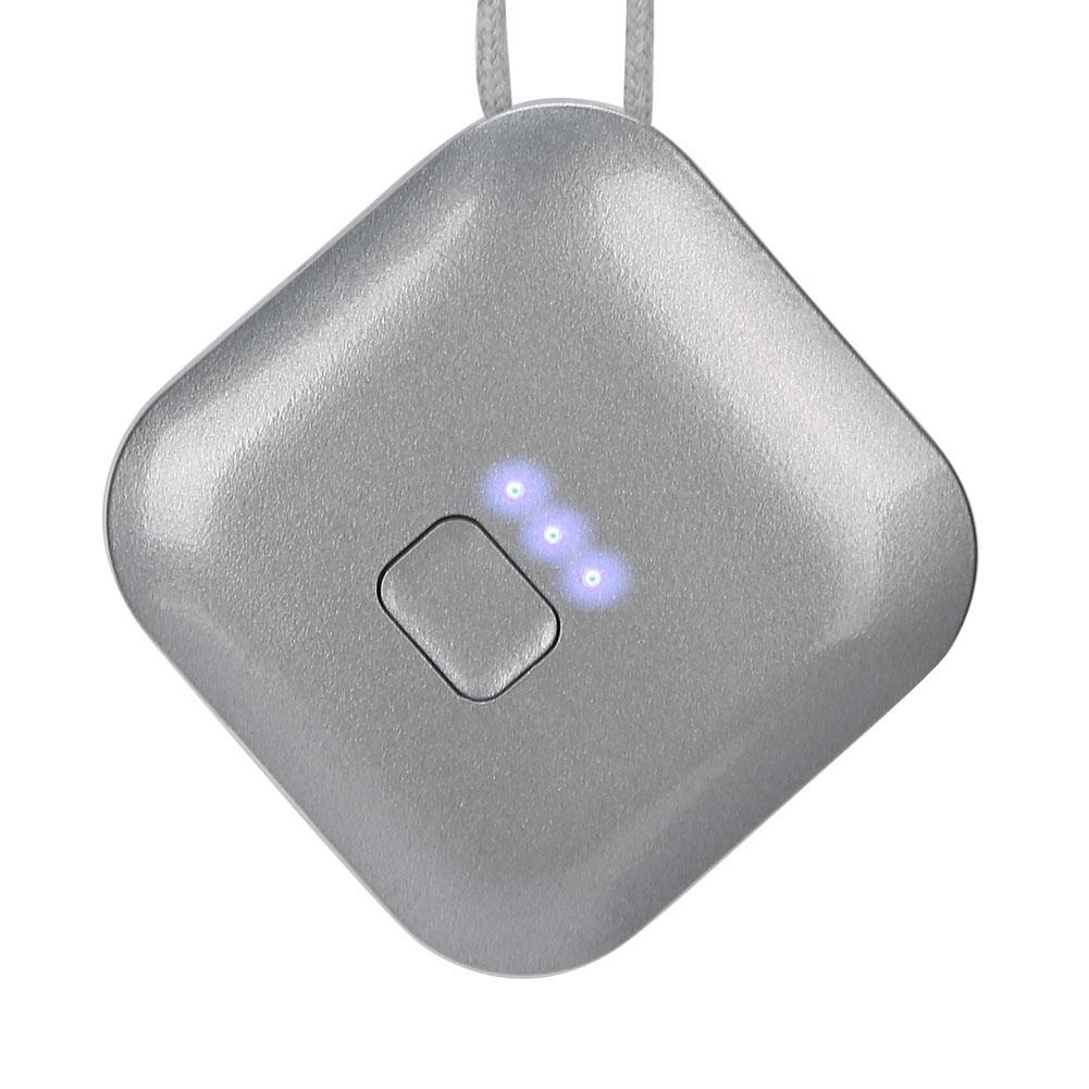 מטהר אוויר נייד ללבישה USB אישי מיני שרשרת יונים שליליים מטהר אוויר שחור