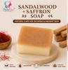 DilshaCare 2 PCS Sandalwood & Saffron Handmade Bath Soap with Glycerin, Natural Oils & Vitamin E |Natural Glow & Bright Skin & Radiance Face & Bo