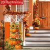 2D Flat - 2D Flat Thanksgiving Orange Pumpkin Sunflower Welcome Garden Flag X 2 (1) Outdoor Garden Flag Double-Sided Home Decoration Courtyard Decora