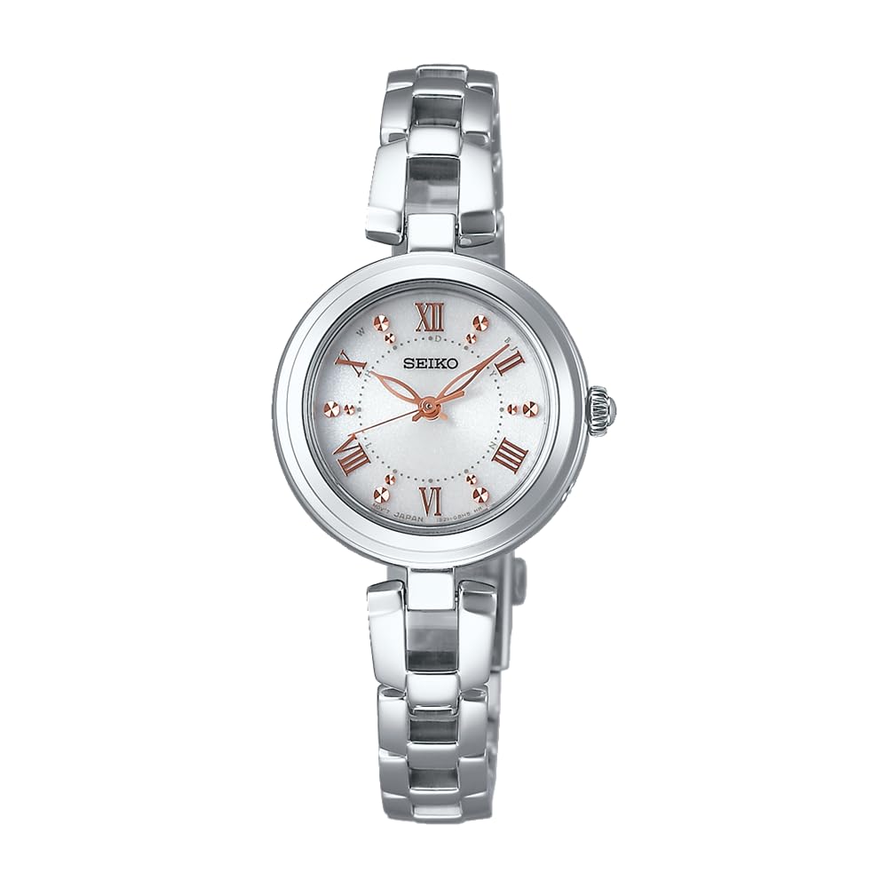 

[Seiko Watch] Жіночий годинник-браслет із сонячною батареєю, білий циферблат, срібло - Seiko Selection SWFH089