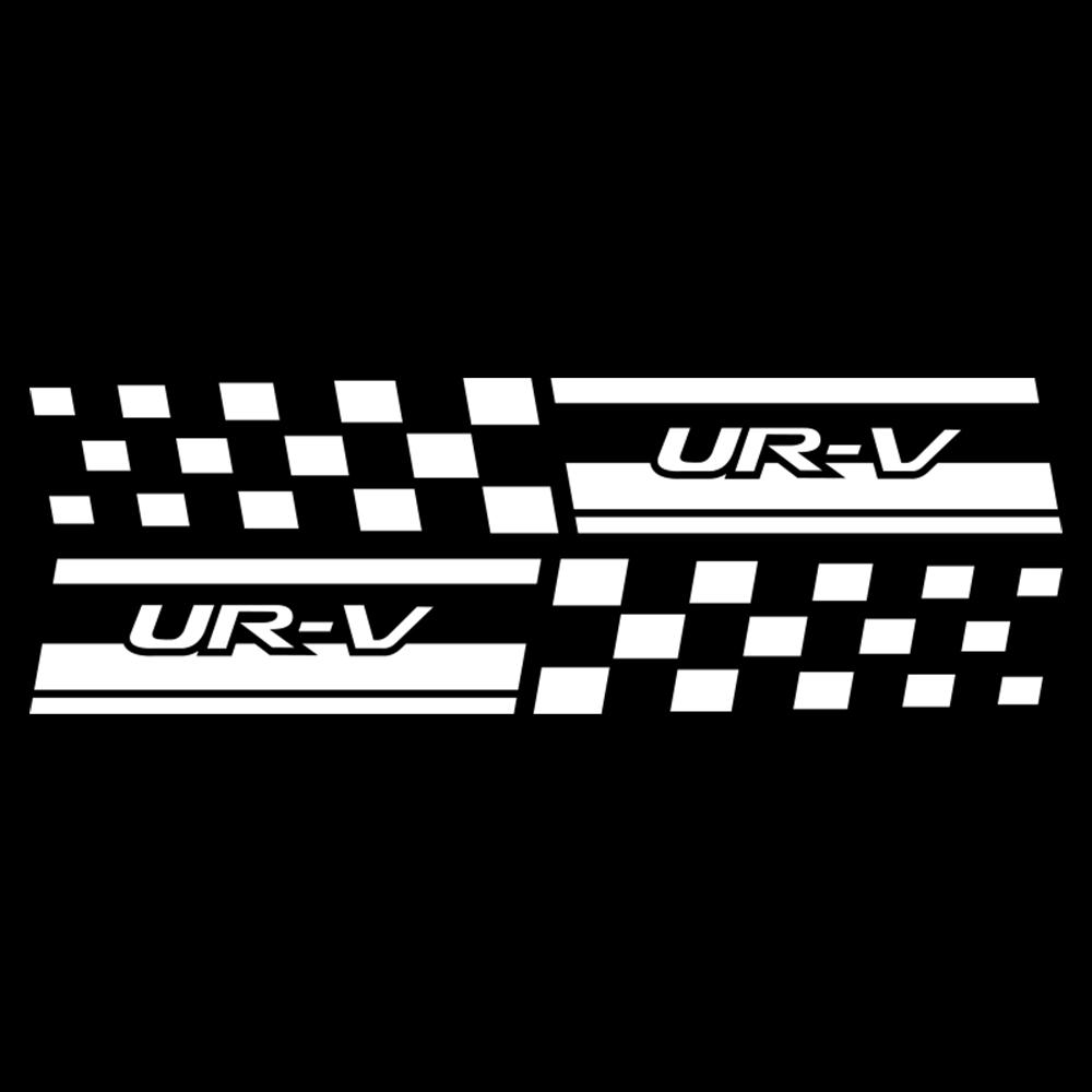2PCS Car Styling Column Decals Window B Pillars Decorative Stickers For Honda Fit Civic Jazz CITY Accord CR-Z VTEC Vezel Insight