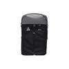 Sportmode Lässig Farbblock Logo-Aufnäher Verziert Große Kapazität Polyester Rucksack Unisex Rucksack Schwarz Kühlgrau Weiß DV4054-010