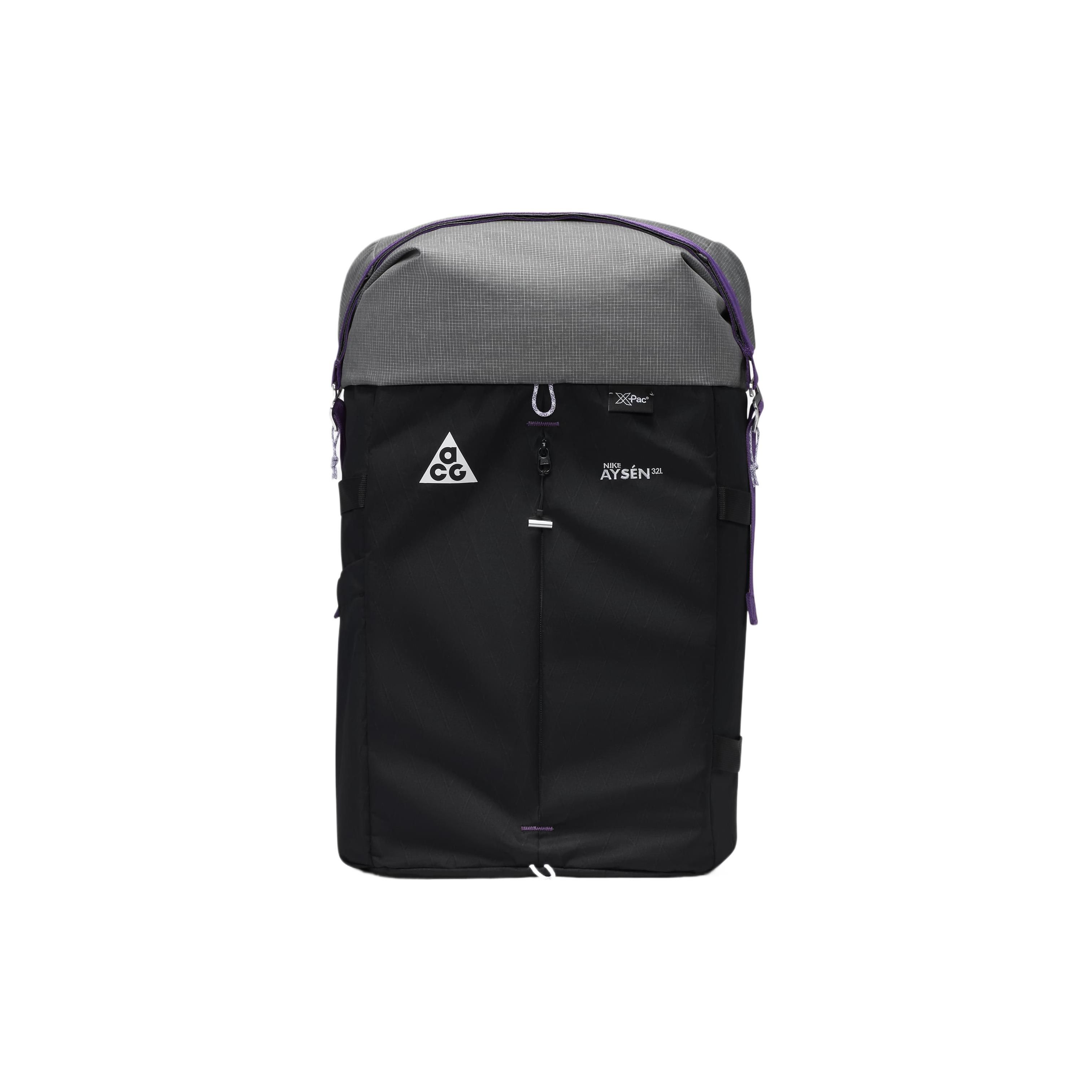 

Nike Sports Fashion Casual Color Block Logo Patch Decorated Large Capacity Polyester Backpack Unisex Backpack Black Cool-Gray White DV4054-010 Black & Cool Gray & White