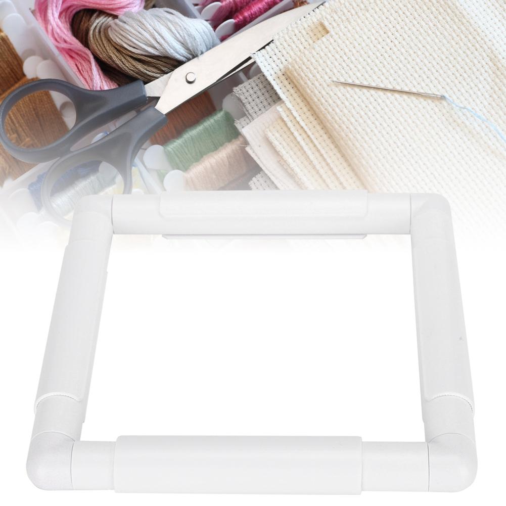 Square Shape Embroidery Frame DIY Hoop Cross Stitch Craft Tool Handhold Rectangle Sewing Supplies8