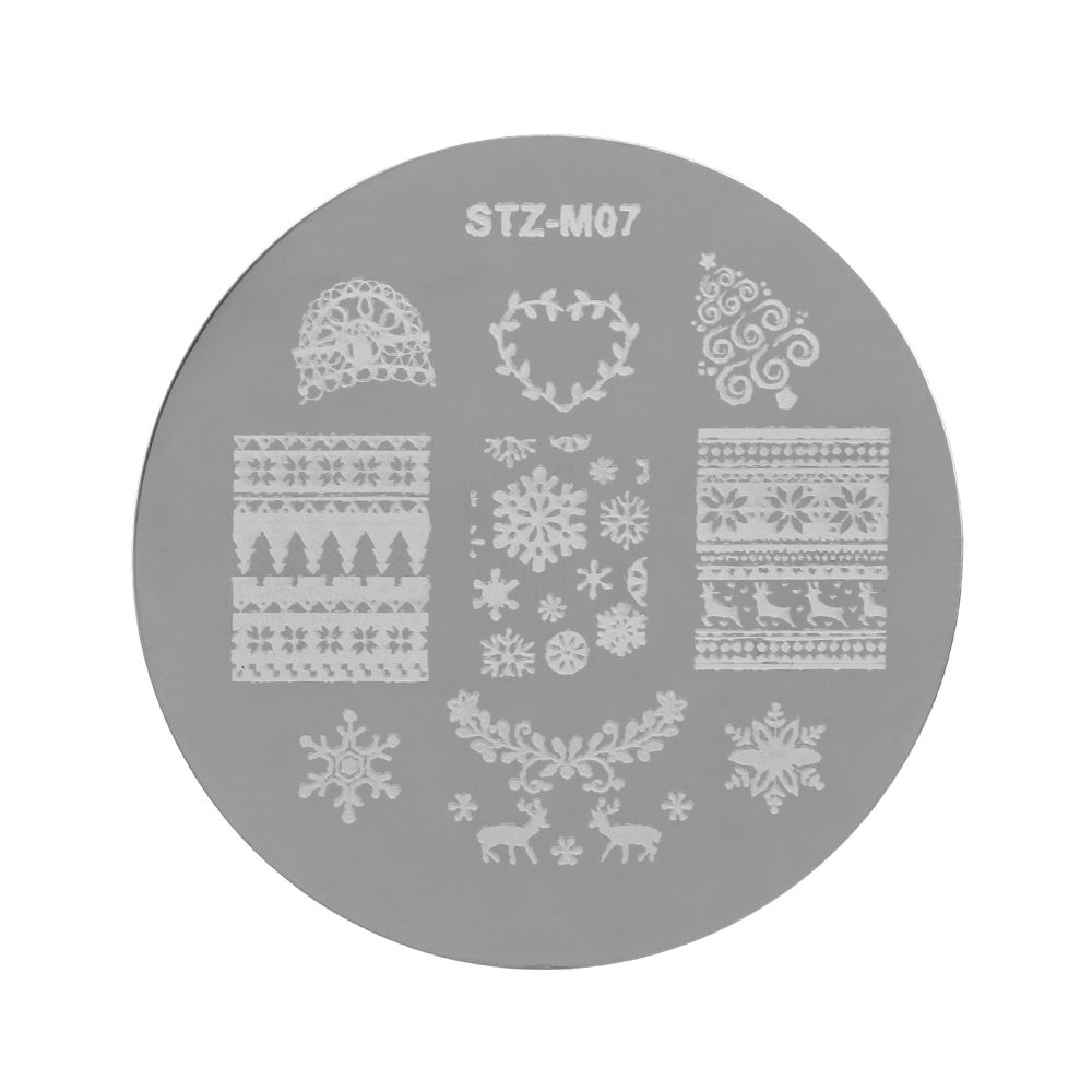 Tools Snowflake Christmas Nail Stamping Plates Polish Templates Stencils Molds Nail Stamp