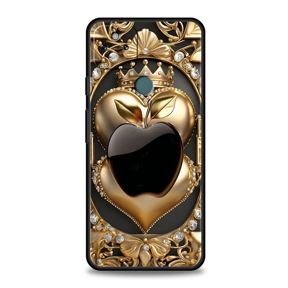 Happy Black Apple Phone Case Cover for Google Pixel 10 9 8 7 6 9A 8A 7A 6A Pro Shockproof Soft TPU 10 Pro XL Shell Fundas Capas Pixel 7