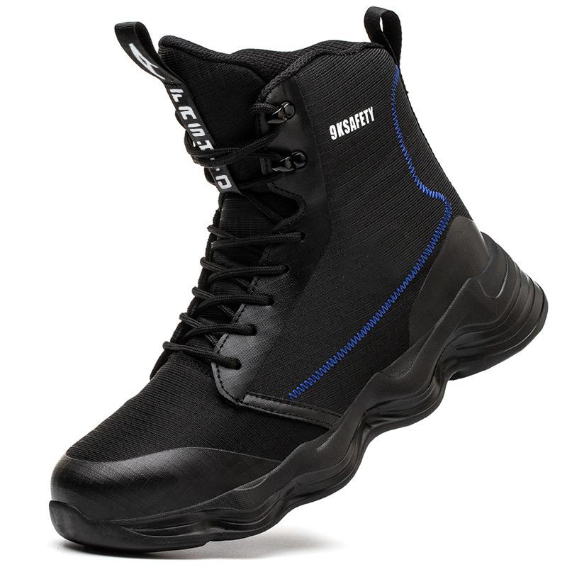 Indestructible Steel Toe Work Shoes for Men Lightweight Slip Resistant Outdoor Security Boots Safe Comfortable Safety Shoes