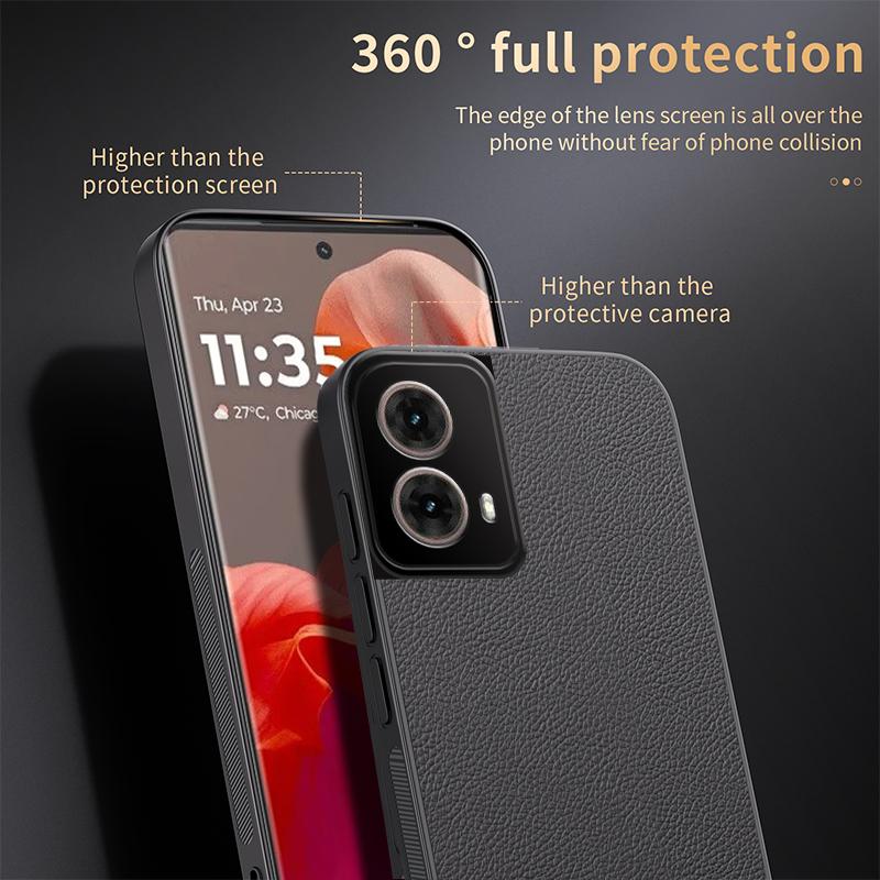 Luxury Business Leather Soft Frame Magnetic Cover For Motorola Moto G85 MotoG85 Phone Cases Capa