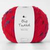 Big Tweed Wool Extra 100g Made in Red Yarn, Thick, (Approx. 270m), 54% Wool, 36% Acrylic, 10% Nylon, Italy,