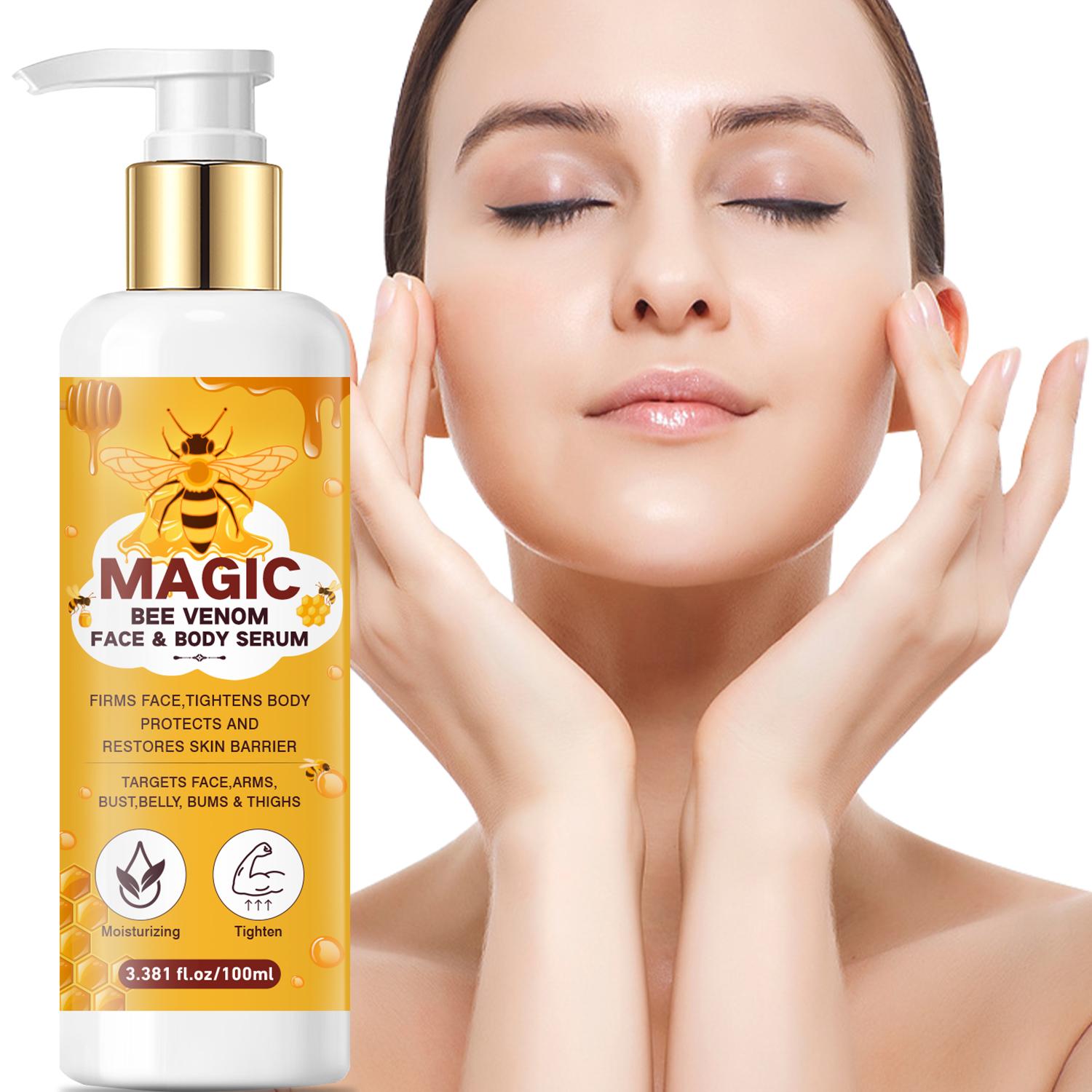 

Bee Venom Face & Body Serum-Firms Face, Tightens Body-Protects And Restores Skin Barrier-Suitable For All Skin Types, 100ml