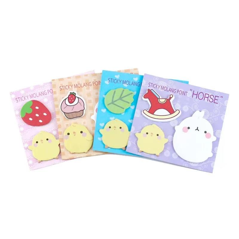 Gift Office School Supplies Japanese and Korean Stationery Little Fat Rabbit Combination Creative Cute Notepad Stickers Kawai